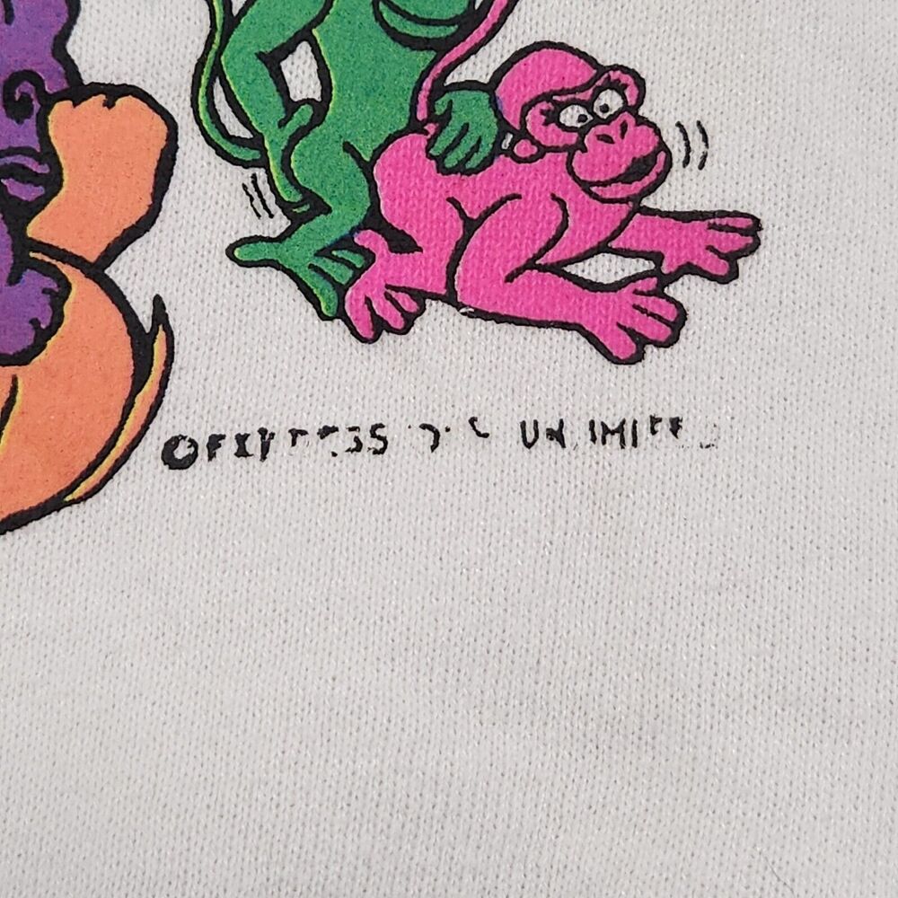 VTG 80s Animal Sex Positions Mens XL USA Made‎ Crewneck Sweatshirt Funny Joke - Picture 5 of 16